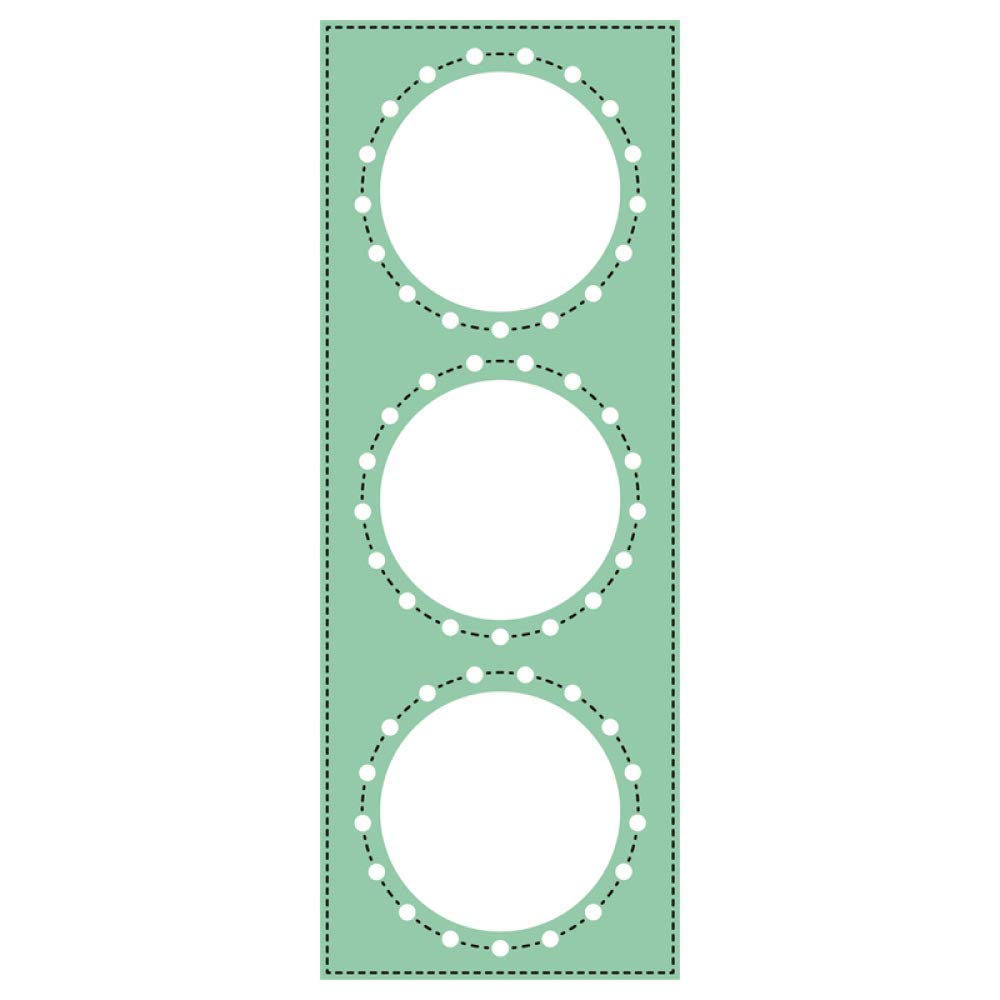 Slimline Rectangluar Round Circles Frame Dies for Card Making Photo Album Frame Metal Cutting Dies for Scrapbooking Paper Crafting Embossing Stencils Handamde Crafts Die Cuts Scrapbooking Suppli