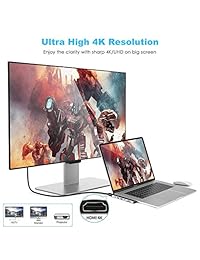 Towond   Adaptador de concentrador USB C de aluminio, salida de vídeo HDMI 4K, USB C PD, 2 puertos USB 3.0 para MacBook Pro 2016 2017 2018, MacBook Air 2018 y más (escala espacial)