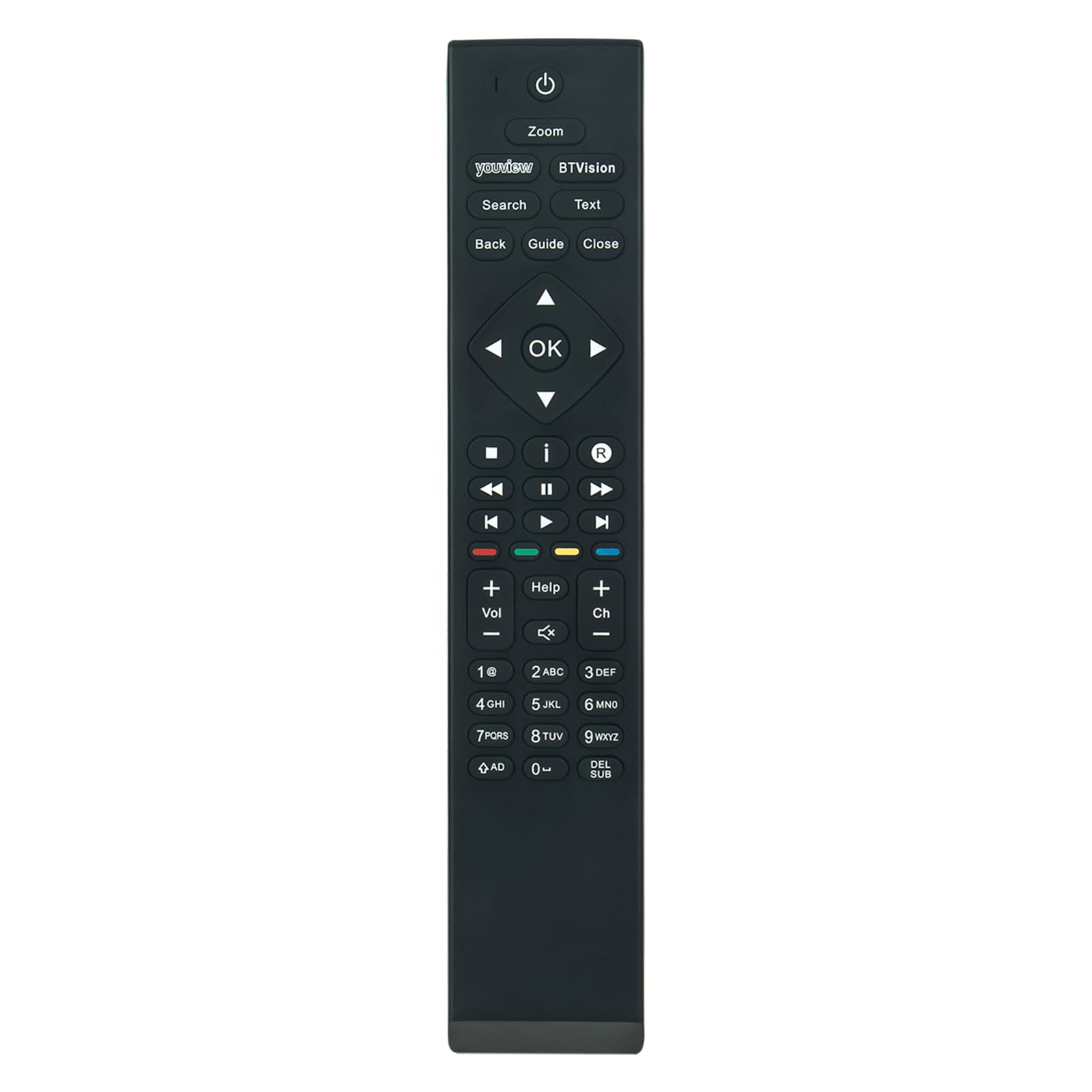 AULCMEET Replacement Remote Control Compatible with BT Vision Youview RC2984501/02B 4K OLED Smart TV