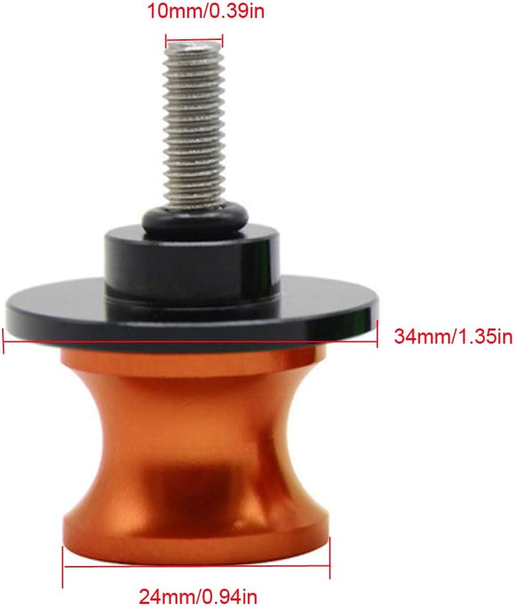 Orange 10MM Motorcycle Swing Arm Sliders Spools CNC Swingarm Arm Stand Screw For KTM Duke 125 200 2012-2015 Duke 390 2013-2015: Automotive