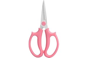 Garden Florist Gardener Scissors,for Cutting Fresh Floral Rose Hedge Tree Flower Stem and Indoor Plants (Color : Pink)