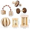 CCCYMM-6-Pcs-Pet-Natural-Wooden-Chew-Toys-Dumbells-Exercise-Bell-Molar-Toy-for-Parrot-Rabbit-Chinchilla-Guinea-Pig-Hamster-Small-Animals CCCYMM 6 Pcs Pet Natural Wooden Chew Toys Dumbells Exercise Bell Molar Toy for Parrot, Rabbit, Chinchilla, Guinea Pig…