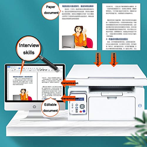 SYHSZY Fotodrucker Printers All In One Multifunktionsdrucker Schwarzweiß-Laserdrucker Home Student Office Printers… – Bild 7