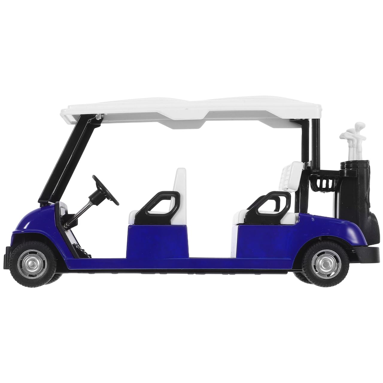 Vaguelly Miniature Diecast Golf Cart Model with Pullback Action - Collectible Golf Cart Toy for Kids and Adults Realistic Display and Desktop Decoration