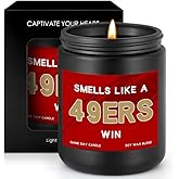 Smells Like A Win Scented Candle Football Themed Merch Fan Shop Men Women Sport Stuff Gear Decor Team Decorations Decorations Bf Guy Boyfriend Naughty Weird Novelty Cool Special Present Gift