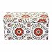 Otto & Ben Folding Toy Box Chest with SMART LIFT Top, Mid Century Upholstered Ottomans Bench Foot Rest, Retro Floral