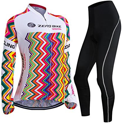 ZEROBIKE reg; Women's Polyester Long Outdoor Cycling Breathable Mesh Clothing Cycling Clothing Set Sportswear Bike Outdoor Long Sleeve Breathable Women's
