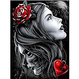 Two-Face Hypocritical, Full Drill, Franterd 5D DIY Diamond Painting Kits By Number - Counted Cross Stitch Rhinestone Embroidery Arts Craft Decor for Home Wall