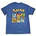 Pokemon Grid Squares Character Tee