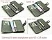 ZZYBIA® Black and White Crossbody/Wristlet Clutch 2 way Coin Zip Mobile Case Wallet Card Holder with Detechable Long Chain For most smartphones up to 6.5