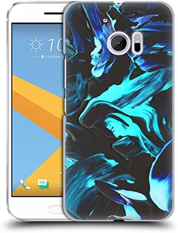 Official Djuno Tomsni Deep Blue Abstract Hard Back Case for HTC 10
