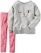 Carters Baby Girls Winking Cat Pants Set
