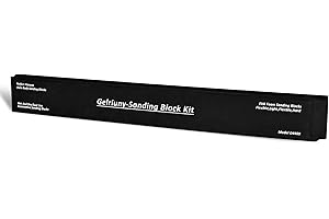 GELRIUNY D4409 Black Long 24" Sanding Block,Auto Body Sanding Block,Automotive Sanding Blocks,Sanding Blocks Auto Body,Flexible EVA Foam Wet or Dry Sanding Blocks,Car Sanding Block,Light,Semi Rigid