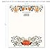 Koko Paper Co Thanksgiving Table Place Cards with Pumpkin and Fall Leaves | 50 Tent Style Dinner Setting Name Cards | Designed and Made in the U.S.A.
