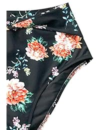 cupshe moda dama Bikini Set de estampado de hojas playa traje de baño