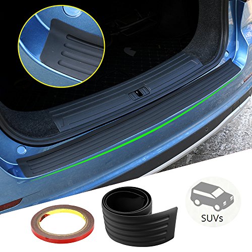 Justmos rubber rear bumper guard protector - seametal 4…