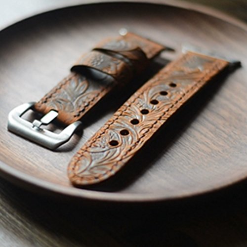handmade Genuine Leather strap Apple Watch Band iwatch 38mm 22mm mens Watch Strap iWatch Band Accessory iWatch Strap brown01