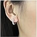 12 MM Small Surgical Stainless Steel Hoop Earring for Men Women Huggie Earrings With 1 Rows Of 1.5 mm Cubic Zirconia Earrings