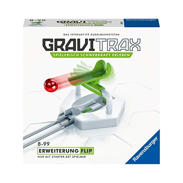 Ravensburger GraviTrax 27616 - GraviTrax Erweiterung Flip - Ideales Zubehör für spektakuläre Kugelbahnen…