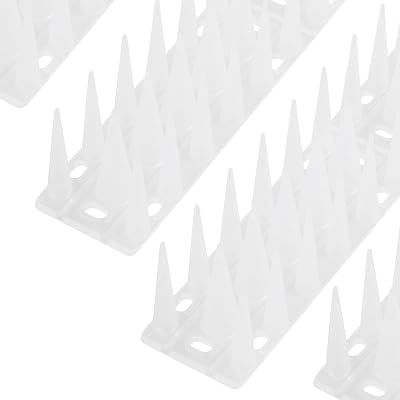 OFFO Bird Spikes Pigeon Deterrent 4.45m Fence Coverage Frosted Clear