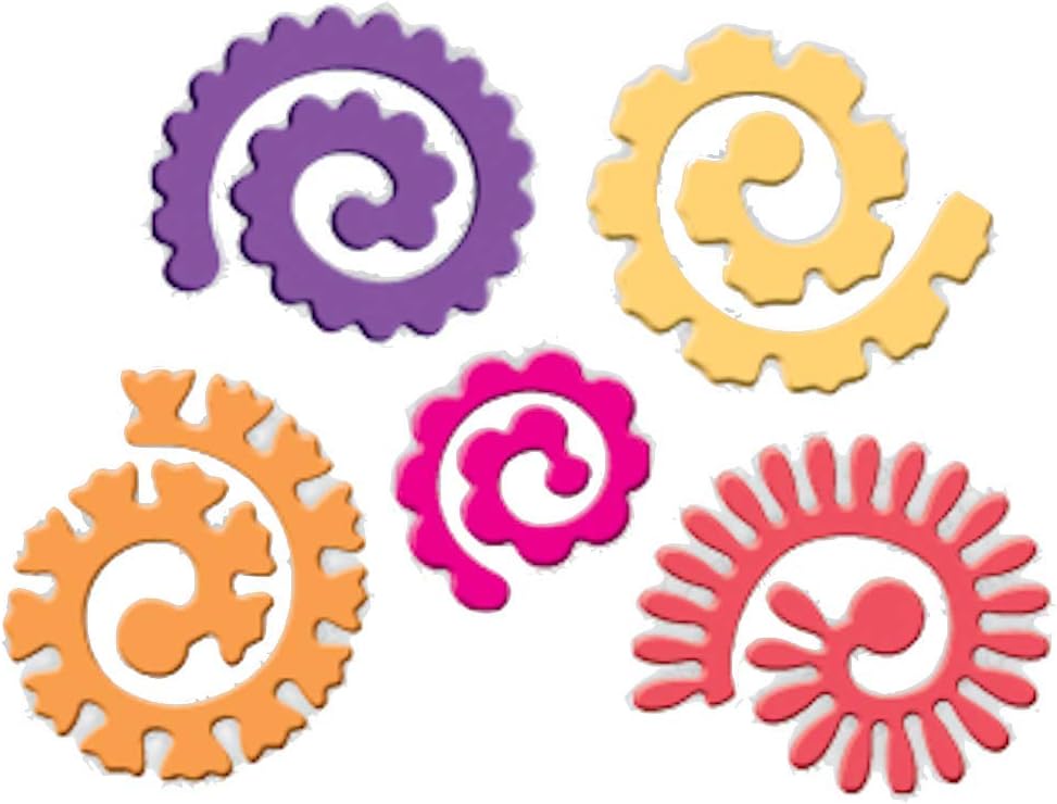 Spiral Flowers Large Die for Scrapbooking (DIE270W)