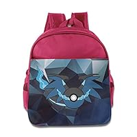 Logon 8 Mega Charizard Pokeball Cool School Backpacks Pink For 3-6 Years Olds Girls