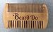 Dual Action Wooden Beard Comb & Case - Natural Black Sandalwood Anti-Static and Hypoallergenic Wood Pocket Comb - For Long and Short Beards & Mustaches with Fragrance Scent