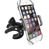 Bike Phone Mount Motorcycle Bicycle Holder, 360 Degree Rotatable Cell Phone Mount, Universal ATV, Bicycle Handlebar Holder for iPhone X 8/7/7Plus/6s/6Plus/5S, Android Smartphones