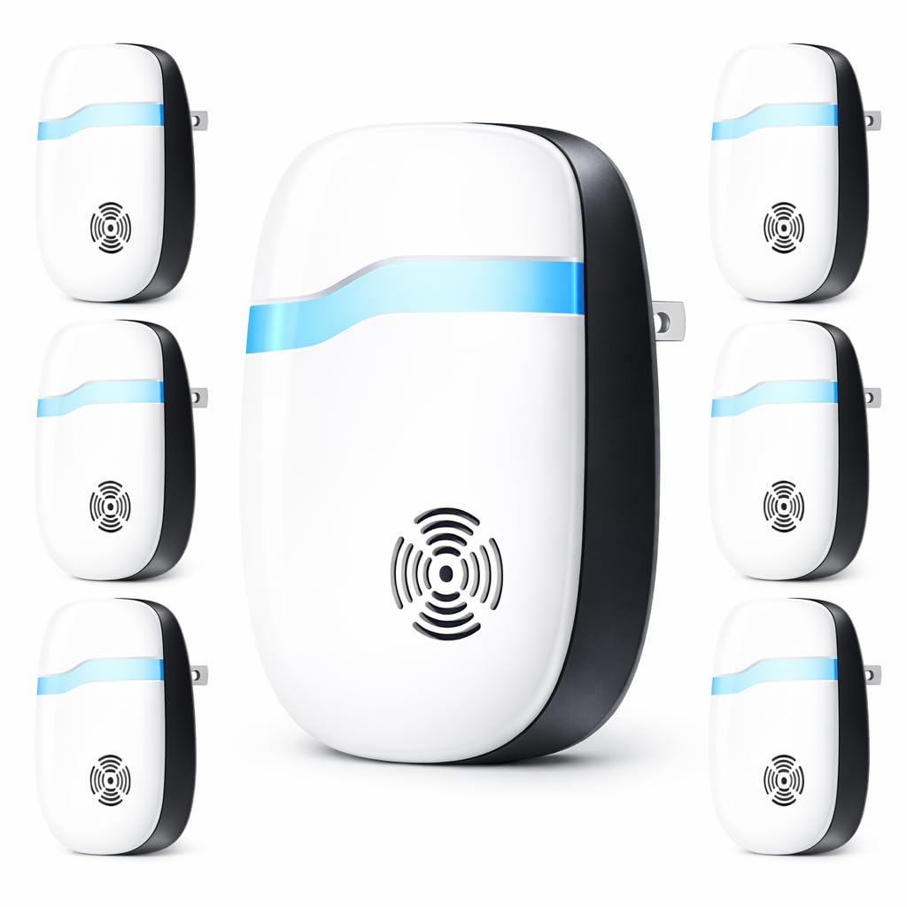 Photo 1 of [2026 Upgraded] Ultrasonic Mouse & Pest Indoor Repeller - Stronger Driving Force, Repellent for Mice, Rats, Rodent, Roaches, Ants, Spiders, Bugs, Quiet for Home, Plug-in Control Device (6 Pack)