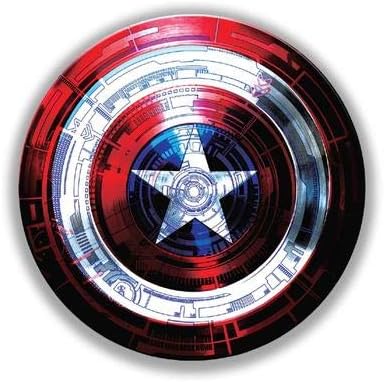 CelfiDesign Captains Shield Decoded Official Merchandise of Marvel Stickers StickOn to Personalize Laptops Skateboard Luggages Bumpers Bikes Laptops and More (Multicolored)