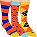 JYinstyle Mens Cotton Colorful Crew Dress Socks (3 Pack) ...