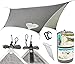 Tarp Shelter by Gnarwhal Gear - 12 x 9 Feet - Waterproof, Lightweight Rain-Fly Kit Perfect for Camping or Backpacking - Essential Hammock Tarp-Tent and Sun Shade Canopy