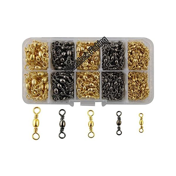 Easy-Catch-300pcsbox-Fishing-Barrel-Swivel-100-Copper-Extra-Strong-Ball-Bearing-Fishing-Swivels-Accessories-Tackle-Kit-Size-2-4-6-8-10