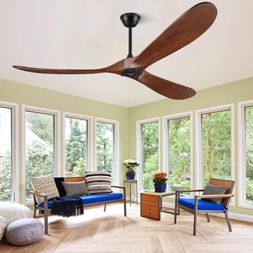 boosant 60 inch ceiling fan no light dark walnut