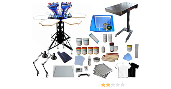 6 color automatic screen printing machine