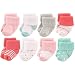 Luvable Friends Unisex 8 Pack Newborn Socks, Coral Dots, 0-6 Months primary