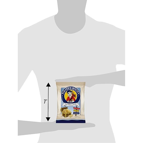 PIRATE’S BOOTY AGED WHITE CHEDDAR CHEESE PUFFS, GLUTEN-FREE, KIDS SNACKS, 0.5OZ (24CT)