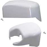 cantondz Compatible with Fiamma F45i Motorhome Awning Outer End Cap Cover Left &amp; Right - Polar White 98655-014 + 04274-01C Right Hand