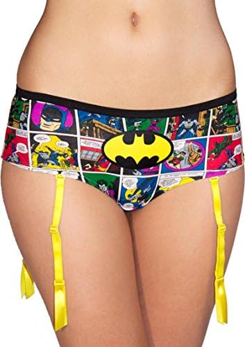 Batman Comic Strip Panty with Garter