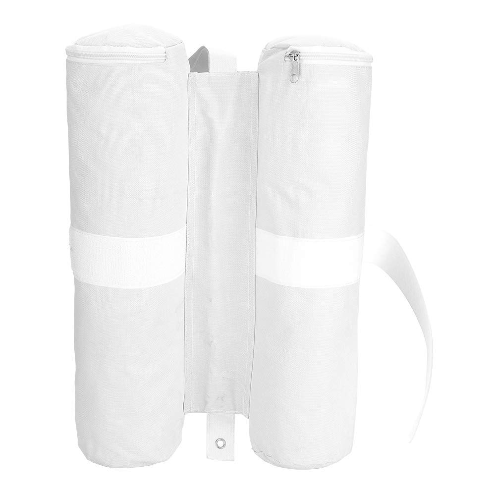 Tent Weight Bags Canopy Sand Weights Heavy Duty Sand Weight Bags Leg Weights for Pop Up Canopy Tent Sun Shades Umbrella Weighted Feet Bag(White)