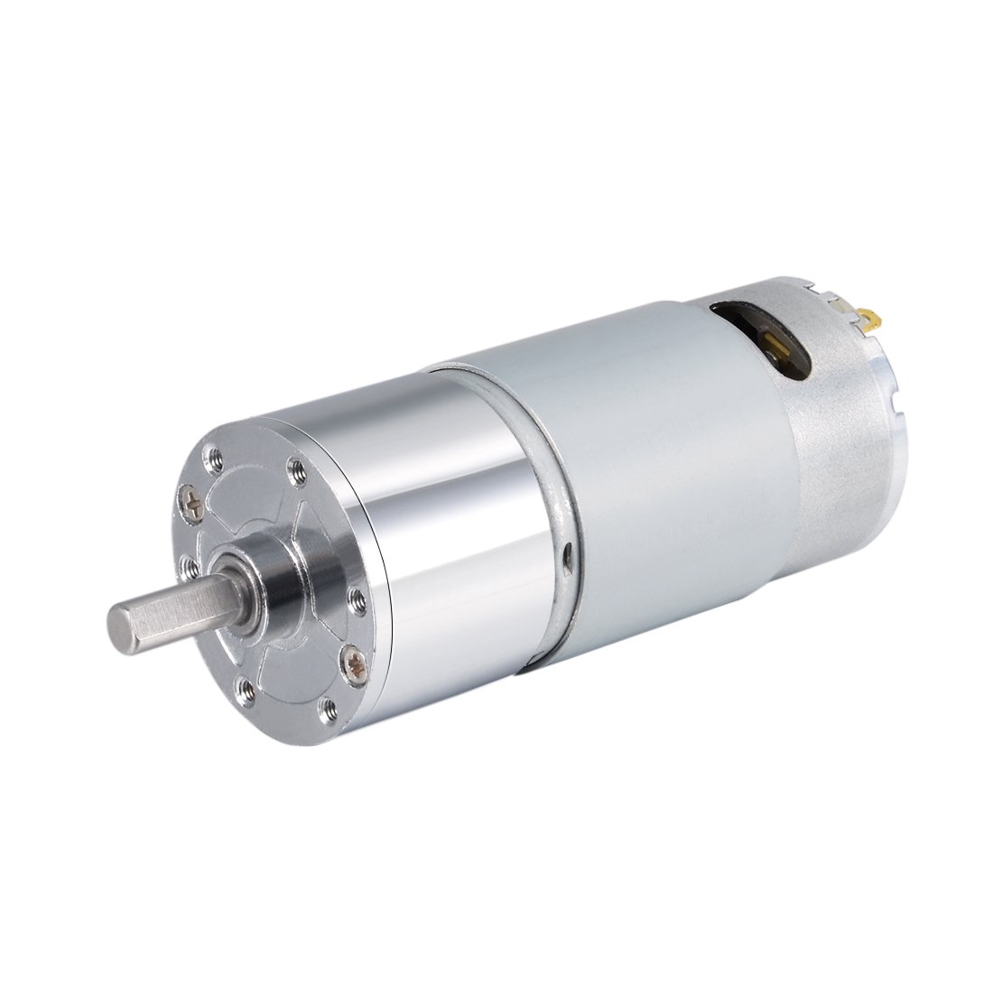 Uxcell 12V DC 200 RPM Gear Motor High Torque Electric Reduction Gearbox Centric Output D Shaft