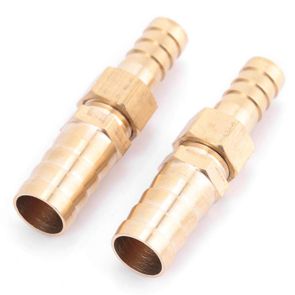Hose Barb, Brass Hose Barb for Pipe Connecting Pipe Connecting Tool Thread Hose Connector Plug Connector(10-12mm 2pcs)