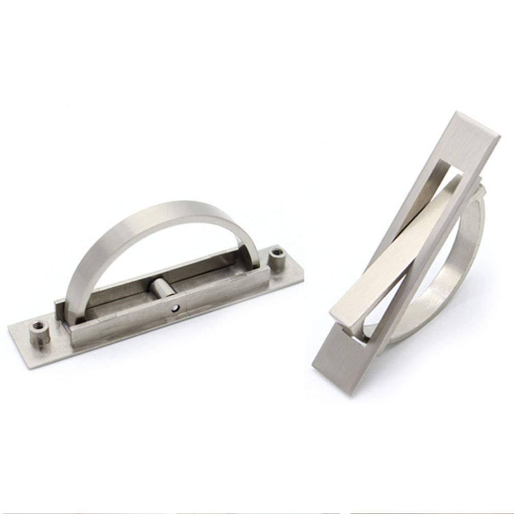 Tiberham Rotation Hidden Handle, 180 Degree Rotating Heavy Duty Metal Pull Handle, Cabinet Cupboard Drawer Handle Hardware (100 mm/4 inches)