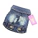 DOGGYZSTYLE Cool Blue Dog Jean Jacket Small Pet Outfits Dog Clothes for Small Medium Dogs Cats Boys Girls Pet Vest Denim Coats Puppy Shirts Doggy Costume Clothing for Shih tzu Chihuahua Yorkie Teacup