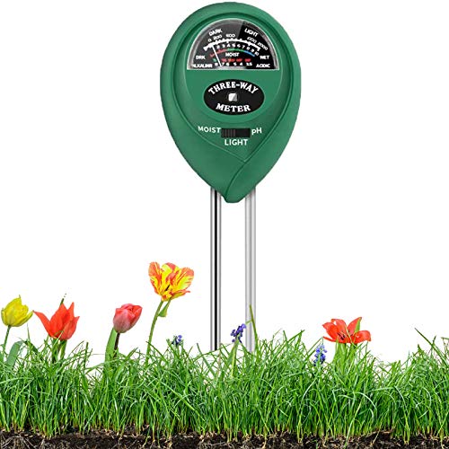 Soil Test Kit, 3in1 Soil Tester With Moisture, Light And PH Test For