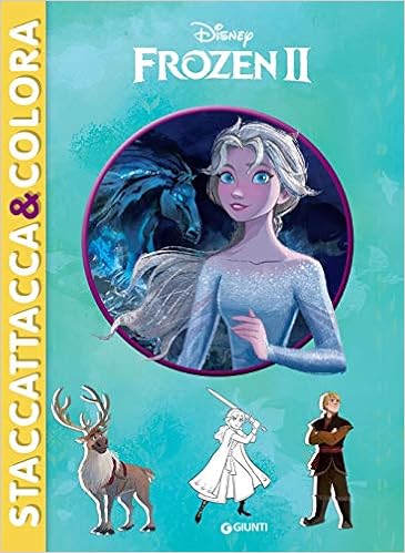 Libro di frozen staccattacca con figurine del cartone animato