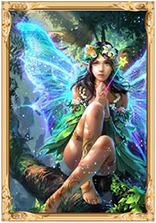 Oucan 5D Diamond Painting Full Drill DIY,Fairy Diamond Painting Embroidery Art Craft Home Decoration Full Drill Diamond Painting Kits for Diamond Embroidery (3040cm)