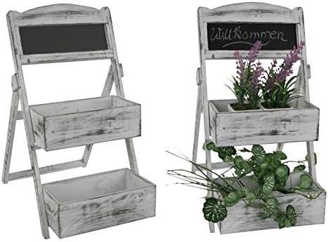 Geschenktrends Small Shelf for Kitchen with Slate – Regal Plants, Ladder, Herbs Regal, Herbs Pot