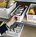Fiazony 6-Pack Small Plastic Storage Baskets/Trays Organizer, White
