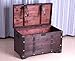 Antique Cherry Large Wooden Storage Trunk